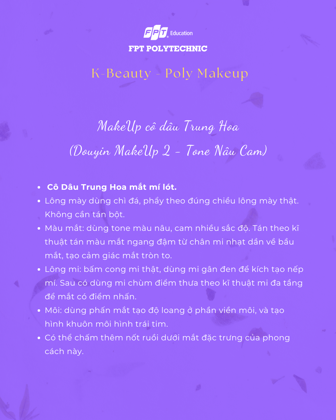 Cô dâu Trung Hoa (Douyin Tone Nâu Cam)