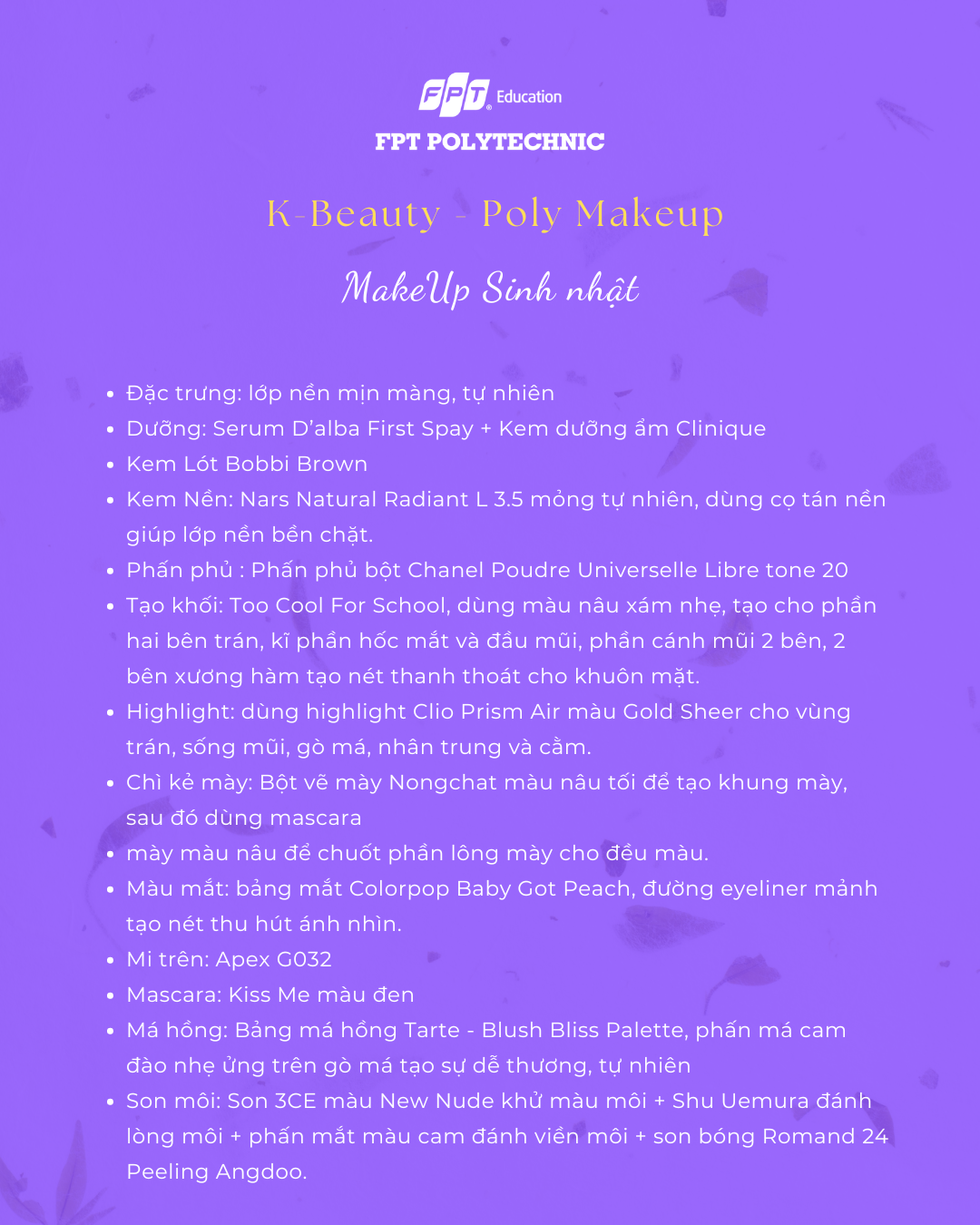 Make Up chụp Sinh Nhật